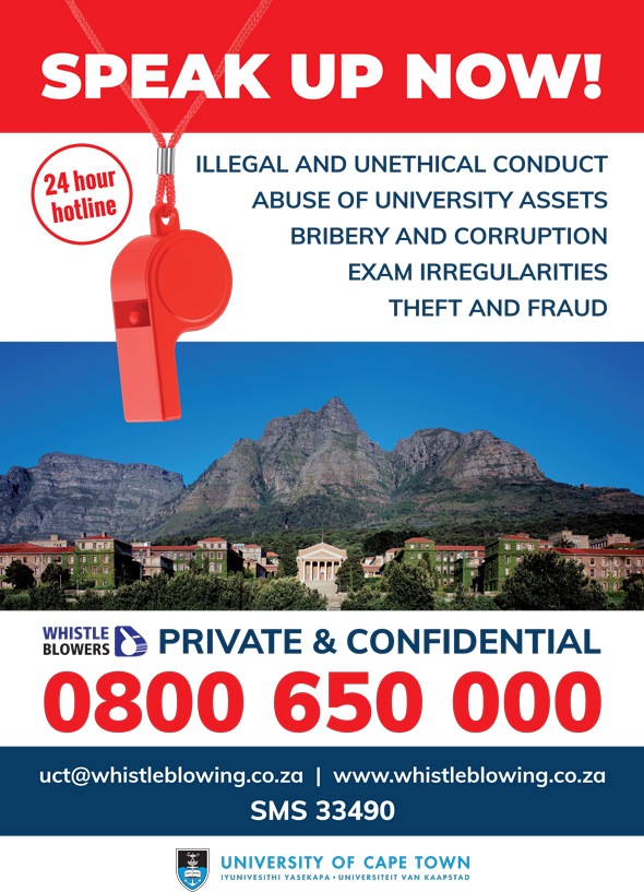 UCT whistleblowing hotline