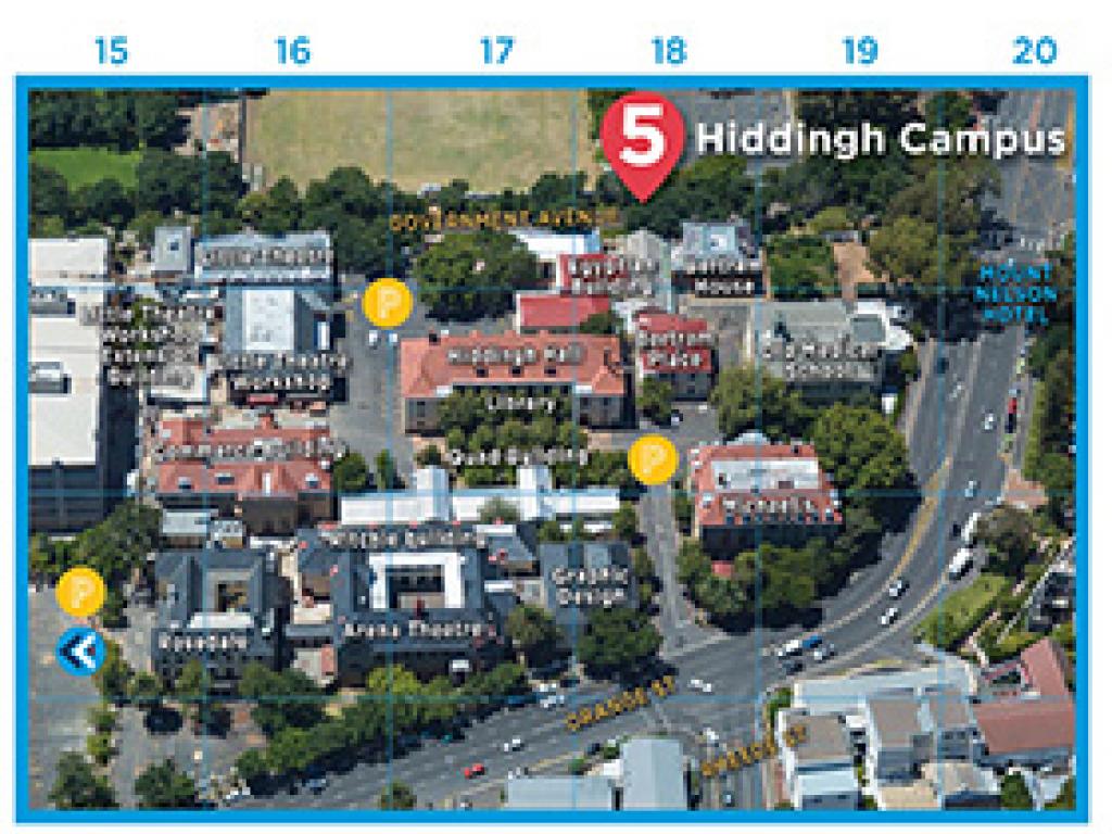 Hiddingh Campus map