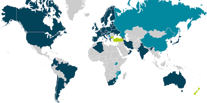 Edugain member map