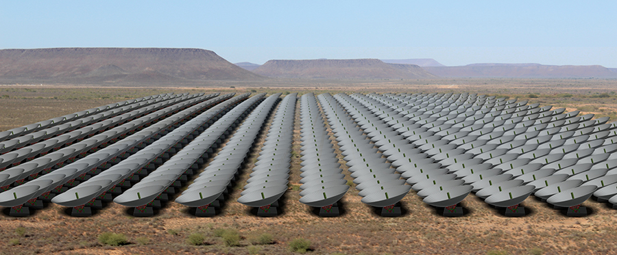 Rendering of possible HIRAX array to be installed at the South Africa Radio Astronomy Observatory site in the Karoo. Image: Prof Cynthia Chi