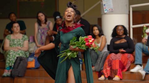 screenshot of the video footage of Exuberance – A Performance Celebration