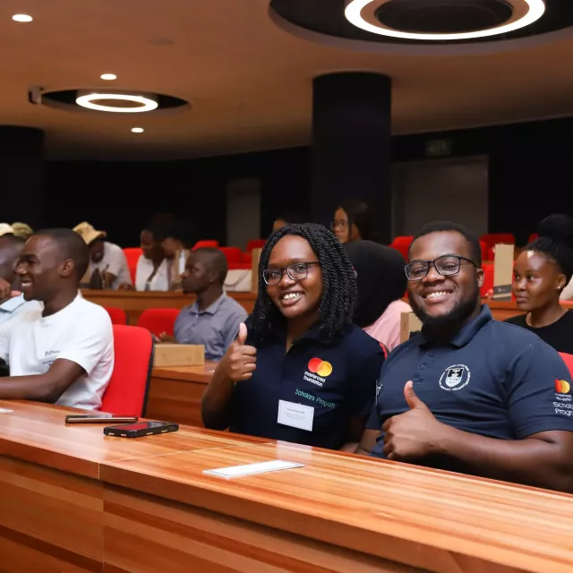 People in a lecture hall