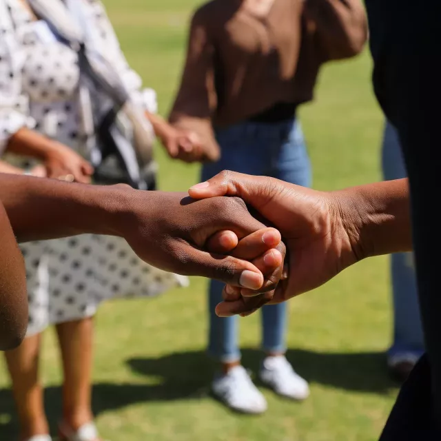 People shaking hands