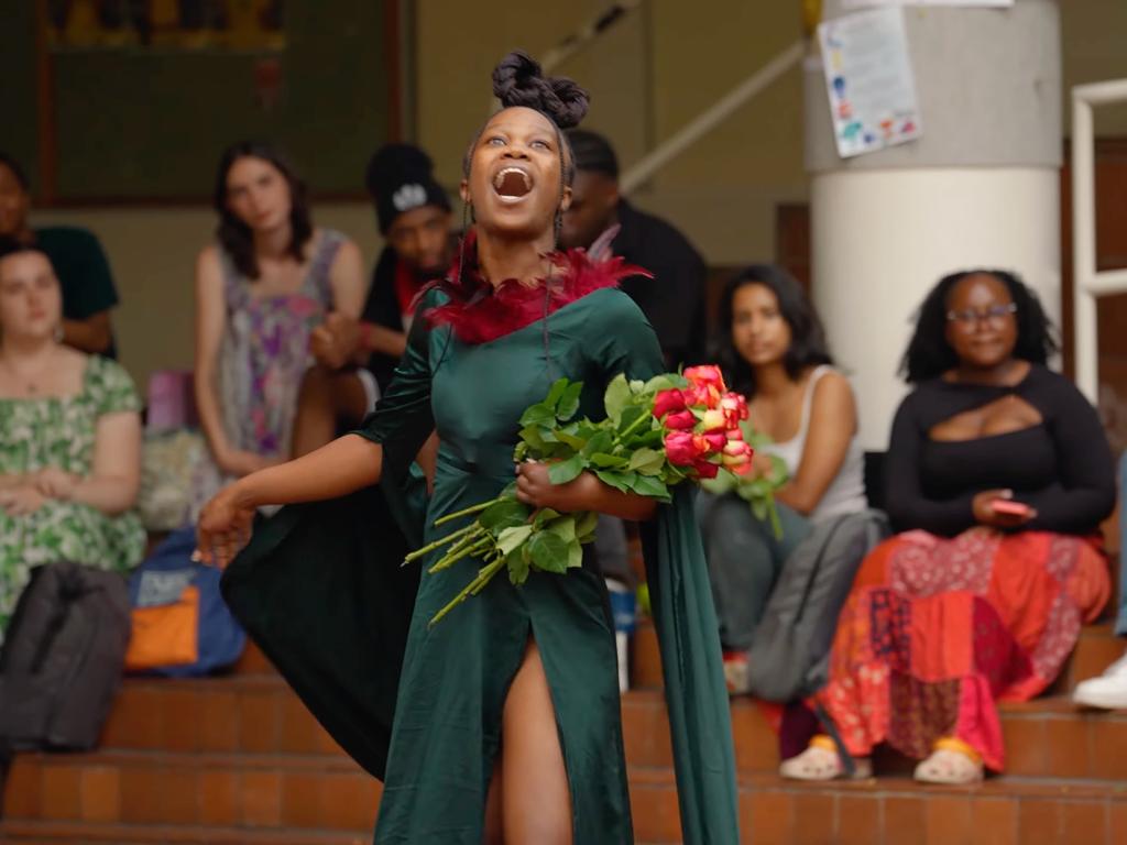 screenshot of the video footage of Exuberance – A Performance Celebration